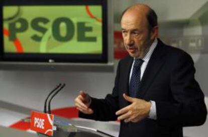 El líder del PSOE, Alfredo Pérez Rubalcaba. EFE/Archivo