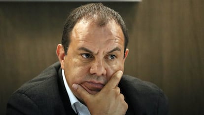El gobernador de Morelos, Cuauhtémoc Blanco, en octubre de 2022.