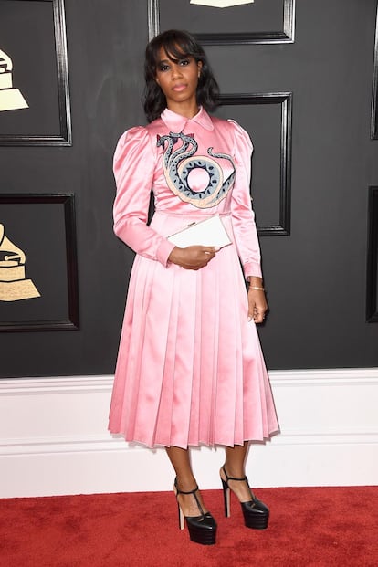 Santigold, con vestido de Gucci.