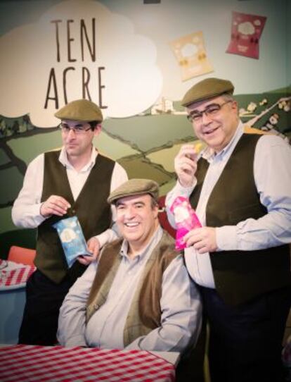 Jimmy Attias, Tony Goodman y Ronen Derber, de la empresa Ten Acre.