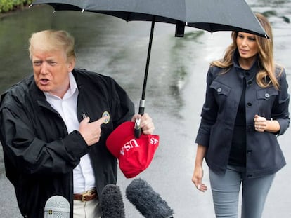 El matrimonio Trump, en Washington, el pasado lunes.