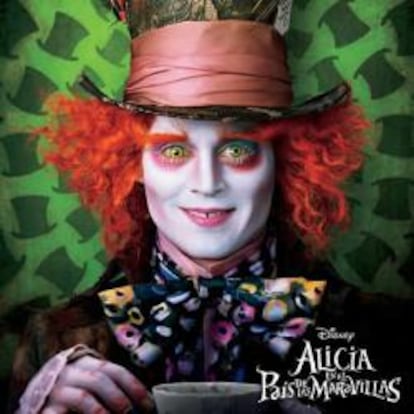 Póster de Alicia en el país de las maravillas, de Tim Burton