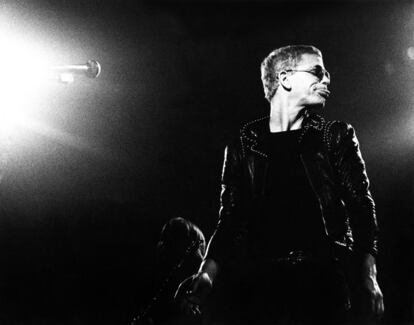 Durante el concierto de Amsterdam en mayo de 1974.