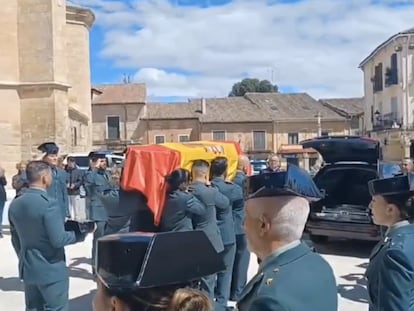 Funeral de José Antonio, el guardia civil fallecido este viernes.