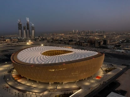 El Estadio de Lusail, escenario de la final del Mundial de Qatar 2022.