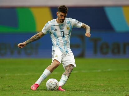 De Paul durante la Copa América con Argentina.