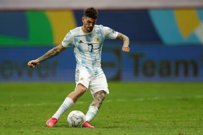 De Paul durante la Copa América con Argentina.