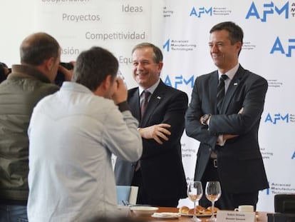 Directivos de la AFM en la presentación de la situación de este sector.