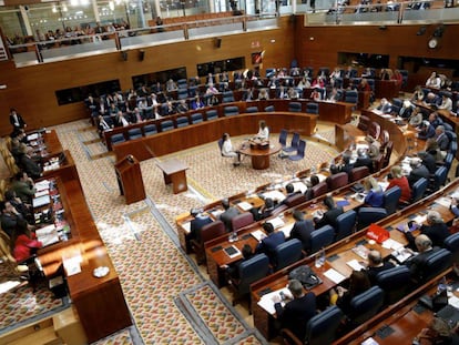 La Asamblea de Madrid, en un pleno al inicio de la legislatura.
