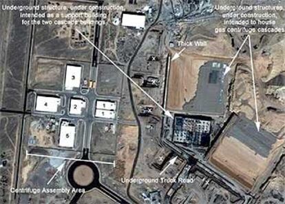 Imágen aérea de una supuesta instalación secreta iraní.