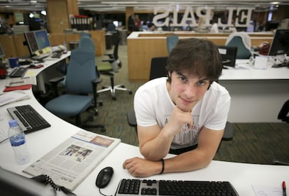 Jordi Cruz en la redacción de EL PAÍS.