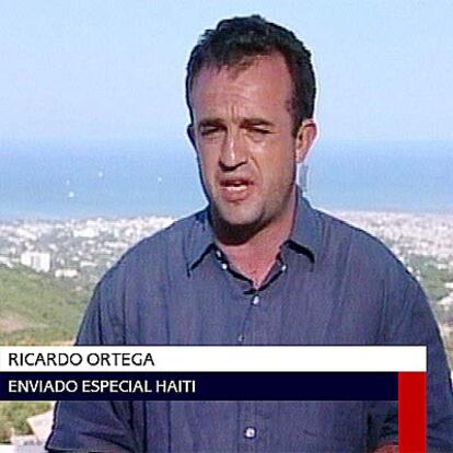 Ricardo Ortega, en la última conexión en directo desde Haití.