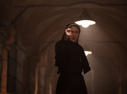 This image released by Warner Bros. Pictures shows a scene from the horror thriller 'The Nun II.'