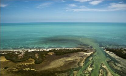 Panor&aacute;mica de la isla de Holbox.