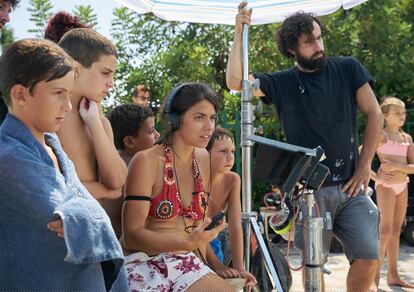 Lucía Alemany rodando La Inocencia