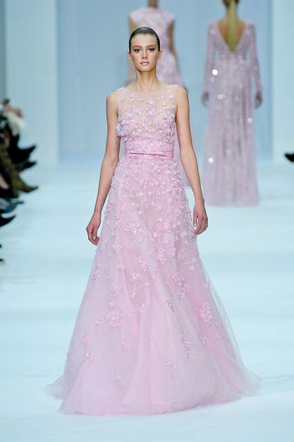 Las princesas de color de fresa de Elie Saab