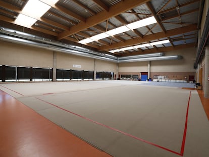 La sala de gimnasia rítmica del CAR de León. MARCIANO PÉREZ/DIARIO DE LEÓN