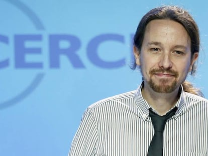 Iglesias, la semana pasada durante su intervención en el Círculo de Economía.