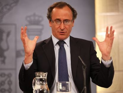 Alfonso Alonso després del Consell de Ministres.