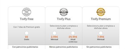 Planes de Tivify