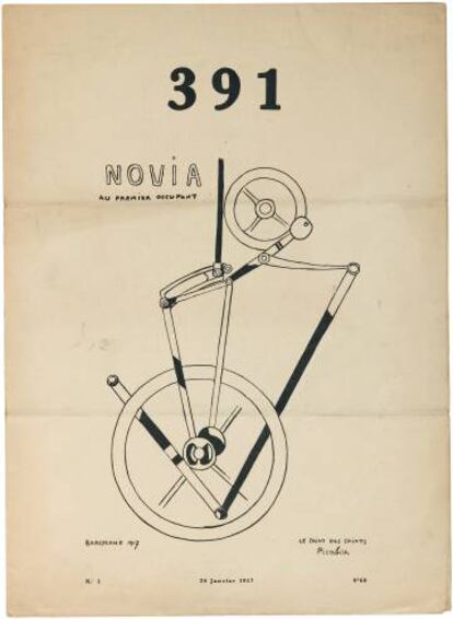 Ilustraciones de Francis Picabia para la revista '391'.