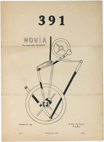 Ilustraciones de Francis Picabia para la revista '391'.