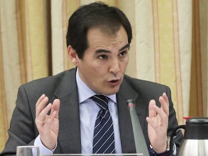 El secretario de Estado de Seguridad, este martes en el Congreso.