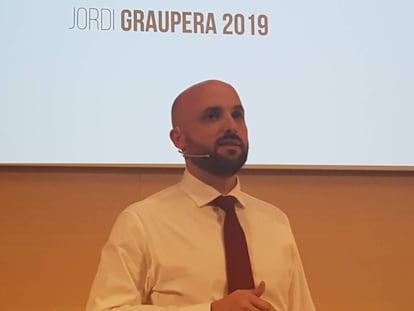 Jordi Graupera en la presentació de la candidatura.