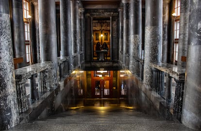 La Biblioteca Nacional y Universitaria en Liubliana, Eslovenia.