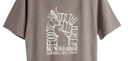 Camiseta de la firma Weekday inspirada en Juan Manuel S&aacute;nchez Gordillo. 