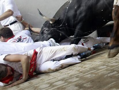 Carrera 'de libro' en el penúltimo encierro de Sanfermines