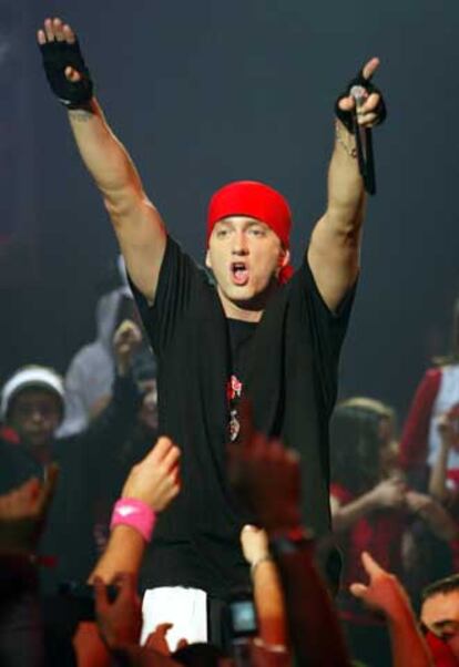 Eminem, en Roma en 2004.