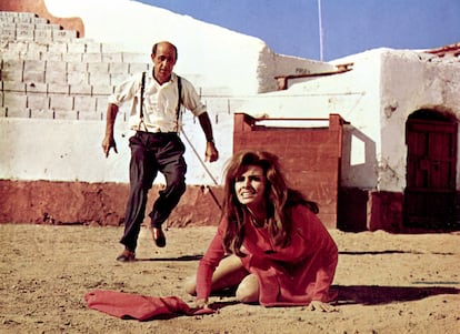 Raquel Welch, en una secuencia de 'Phantom', rodada en 1967 en Torremolinos. 