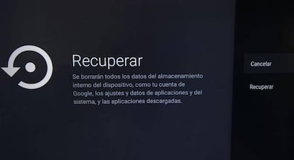 Recuperar Android TV