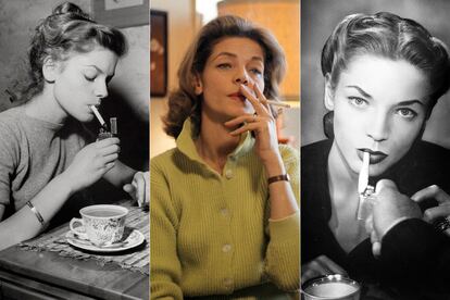 Convertirás tu vicio en uno de tus símbolos
	

	Aunque ahora sabemos de sobra que fumar no es una práctica saludable ni recomendable, en la época en la que despuntó Bacall, el cigarrillo en la boca de una mujer era un símbolo de glamour. Los dos paquetes que la actriz fumaba al día influían en el timbre ronco que caracterizaba su voz.