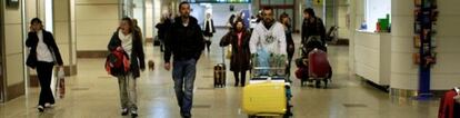 IOmagen de la terminal 2 de Barajas en la mañana del 14 de noviembre de 2012.