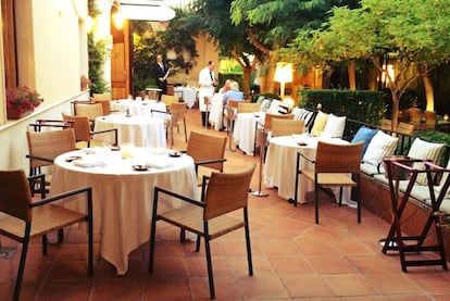 Terraza de L'Escaleta, en Cocentaina (Alicante).