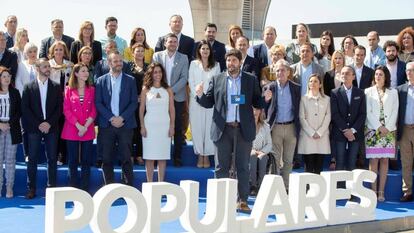 Fernando López Miras, durante el acto de presentación de los candidatos del PP a las elecciones autonómicas de Murcia.