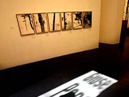 Aspecto de la exposición de Giuseppe Penone en CaixaFórum.