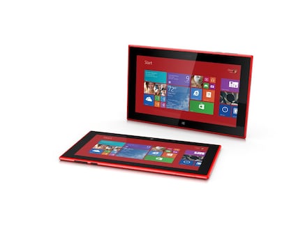 tableta electrónica con pantalla de alta definición de 10,1 pulgadas equipada con el sistema operativo Windows RT 8.1 de su socio Microsoft.   Esta tableta, que combina conectividad wifi y LTE (red de cuarta generación), cuenta con una cámara trasera de 6,7 megapíxeles con óptica Carl Zeiss y otra cámara frontal de dos megapíxeles, procesador Qualcomm Snapdragon 800 y dos gigabytes (GB) de memoria RAM.