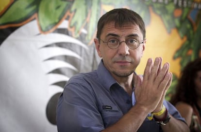 Juan Carlos Monedero en el foro social de un festival de Benicàssim, el pasado agosto. 