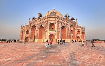 Exterior del complejo de la tumba de Humayun, en Nueva Delhi.