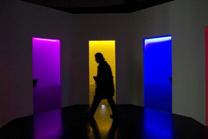 <i>Between the frames: The Forum, </i>obra de Antoni Muntadas presente en la exposición en el Museo de Arte Contemporáneo de Barcelona (Macba).