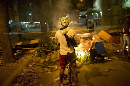 Barricadas en las calles de Caracas durante las protestas en contra del Gobierno de Maduro. El conflicto comenzó a mediados de febrero.