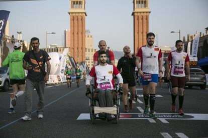 El refugiat sirià que ha corregut la Marató de Barcelona.