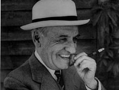 José Ortega y Gasset, en verano de 1949, en Aspen (Colorado), donde pronunció una conferencia en el centenario de Goethe.