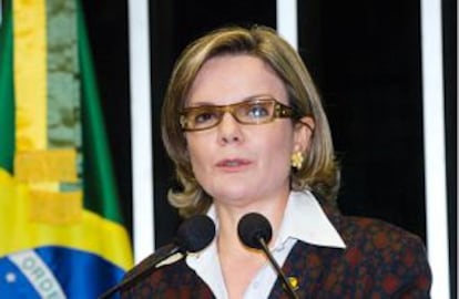 A senadora Hoffmann.