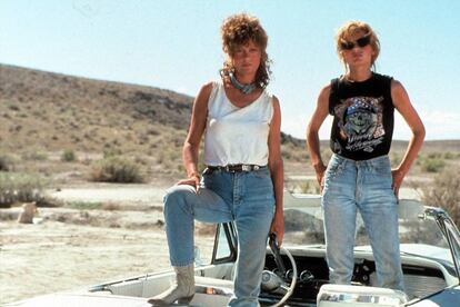 ‘Thelma e Louise’, exemplo de trama tipo ‘a forja de um herói’: pessoas que necessitam de uma experiência transformadora, uma aventura, um encontro casual na estrada da vida.