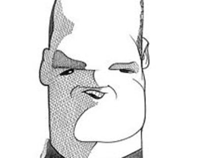 Caricatura de Esteban, portero del Atlético