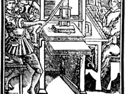 La impremta de Gutenberg.